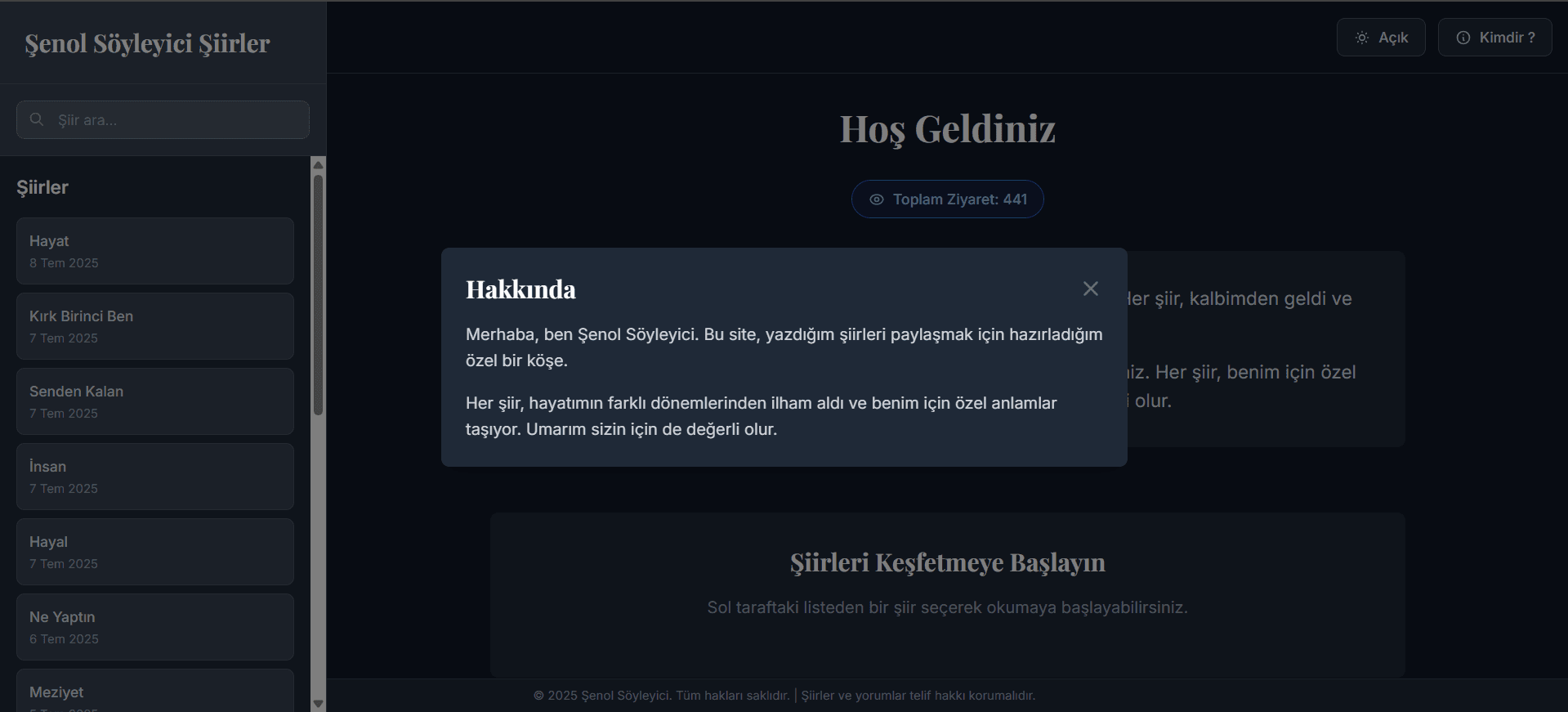 Şiir Blog screenshot 3